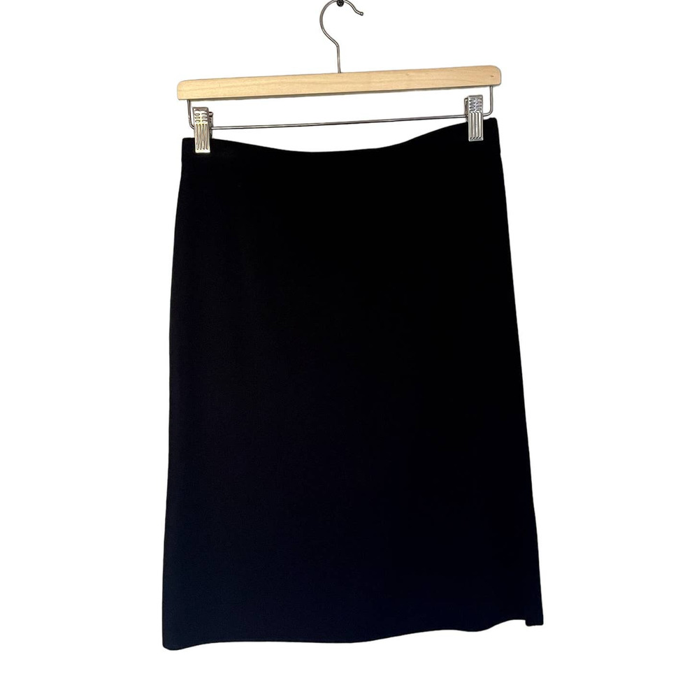 Exclusively Misook Vintage Black Acrylic Pencil Skirt in Size Small